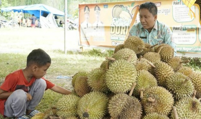 Pemkab Solsel menggelar Festival Durian Solok Selatan di Objek Wisata Pulau Mutiara, Nagari Lubuk Gadang Utara, Kecamatan Sangir. Kegiatan ini digelar sejak 16 hingga 19 April 2024.