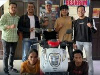 Diduga sebagai pelaku penggelapan kendaraan sepeda motor, pasangan suami istri ditangkap Tim Opsnal Satreskrim Polres Agam.