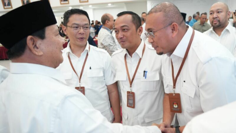 Anggota Dewan Pembina DPP Partai Gerindra,Andre Rosiade mengucapkan selamat kepada Presiden Prabowo Subianto dan Wakil Presiden Gibran