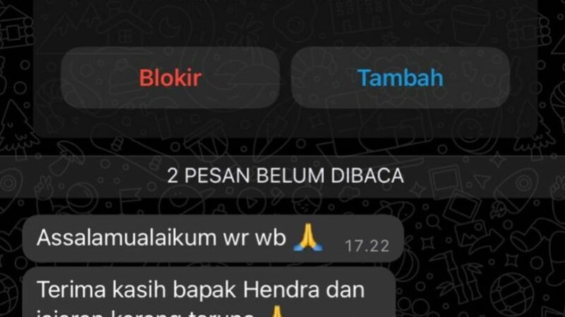 [HOAKS], Cek Fakta: Pencatutan Nama Gubernur Sumbar di WhatsApp Murni untuk Penipuan