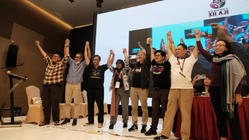 Duet Nany Afrida dan Bayu Wardhana Terpilih Sebagai Ketum dan Sekjen AJI 2024-2027