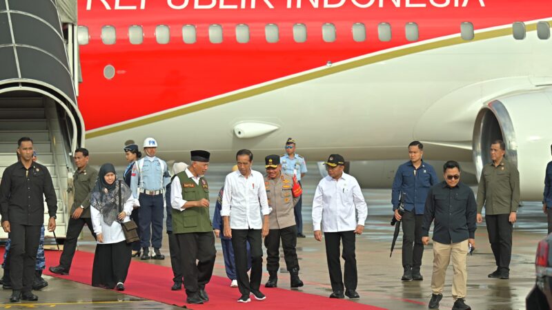 Presiden Jokowi Tiba di Ranah Minang