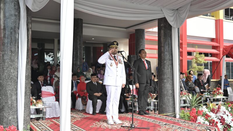 Wagub Audy Pimpin Upacara Hardiknas dan Hari Otda Tingkat Provinsi Sumatra Barat