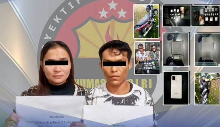 Diduga menjual dan mengedarkan narkotika jenis sabu, pasangan suami istri (pasutri) ditangkap Sat Narkoba Polres Payakumbuh pada Minggu