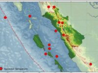 Sebanyak 13 kali gempa bumi terjadi di wilayah Sumatra Barat (Sumbar) dan sekitarnya selama periode 3-9 Mei 2024.
