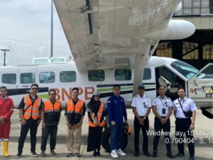 Tim Pendukung Operasi Teknologi Modifikasi Cuaca (TMC) Sumatra Barat di Bandar Udara Minangkabau (15/5)