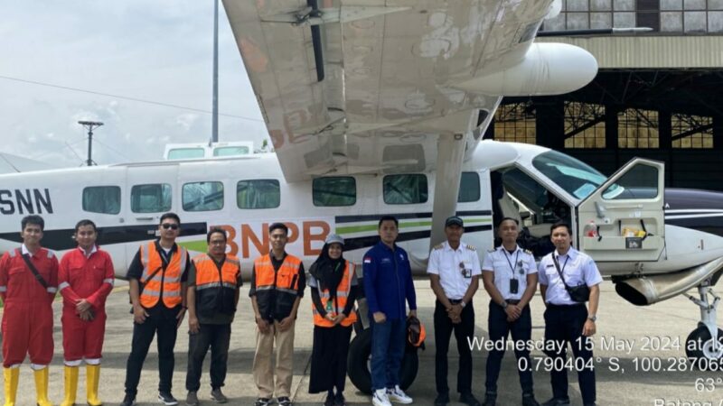 Tim Pendukung Operasi Teknologi Modifikasi Cuaca (TMC) Sumatra Barat di Bandar Udara Minangkabau (15/5)