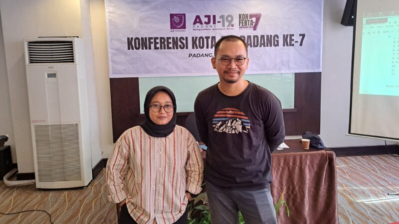Konferta AJI Padang: Novia Harlina-Fuadi Zikri Terpilih Jadi Ketua dan Sekretaris 2024-2027