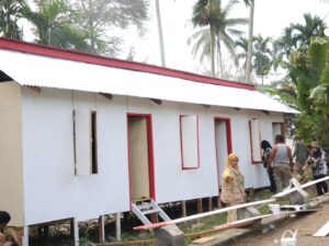 Sebanyak lima unit huntara yang berada di Jorong Panti, Nagari Rambatan, Kecamatan Rambatan, Tanah Datar, sudah siap digunakan dan dihuni