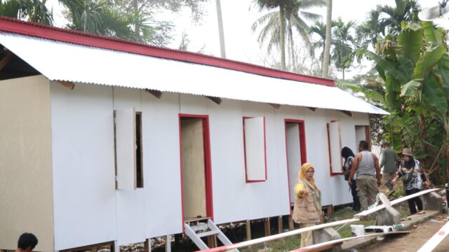 Sebanyak lima unit huntara yang berada di Jorong Panti, Nagari Rambatan, Kecamatan Rambatan, Tanah Datar, sudah siap digunakan dan dihuni