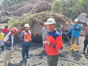 Batuan Material Gunung Marapi di Agam Mulai Diledakkan