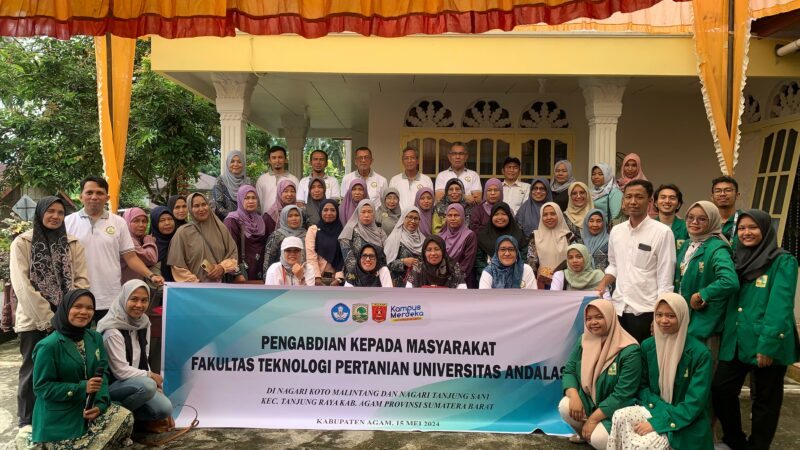 Fateta Unand Berbagi Inovasi Pengolahan Pangan dan Teknologi Pasca Panen di Agam