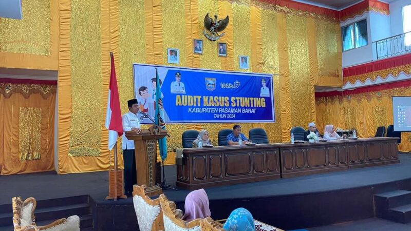 Audit Kasus Stunting, Wabup Pasbar Ingatkan Peran Camat dan Wali Nagari