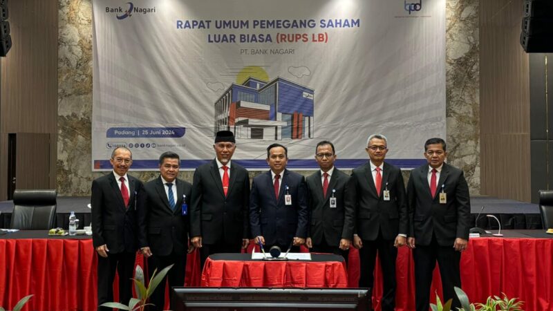 RUPS Bank Nagari Tetapkan 4 Direksi, Posisi Direktur Kredit & Syariah Masih Proses di Pansel
