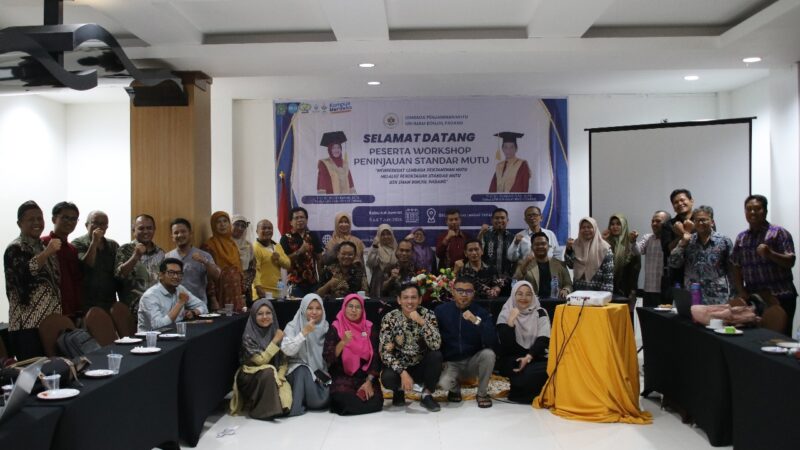 UIN Imam Bonjol Padang menggelar Workshop Peninjauan Standar Mutu yang bertajuk “Memperkuat Standar Mutu melalui Peninjauan Standar Mutu