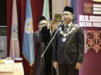 Ketua Majelis Wali Amanat (MWA) Z Mawardi Effendi resmi melanti Krismadinata sebagai Rektor Universitas Negeri Padang (UNP) 2024-2029