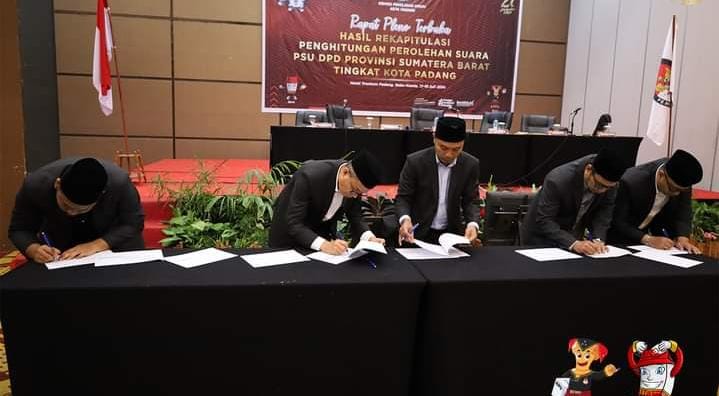 Tingkat partisipasi pemilih di Kota Padang pada pemungutan suara ulang (PSU) anggota DPD Provinsi Sumatra Barat rendah.