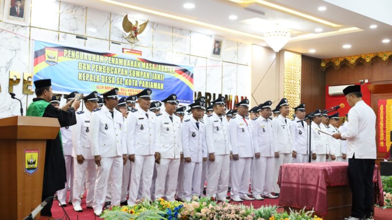 Sebanyak 48 kepala desa di Kota Pariaman diperpanjang masa jabatannya dari sebelumnya 6 tahun menjadi 8 tahun. Penjabat Wali Kota Pariaman,
