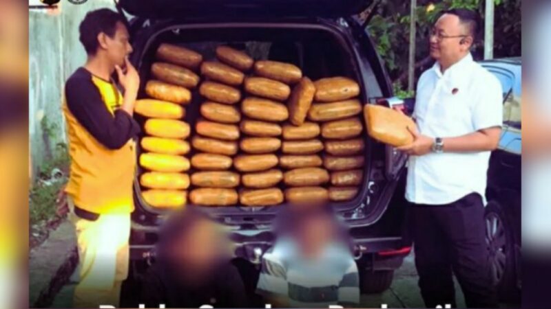Ditresnarkoba Polda Sumbar berhasil mengungkap kasus narkotika jenis ganja yang akan diedarkan di Sumatra Barat jaringan Penyabungan.