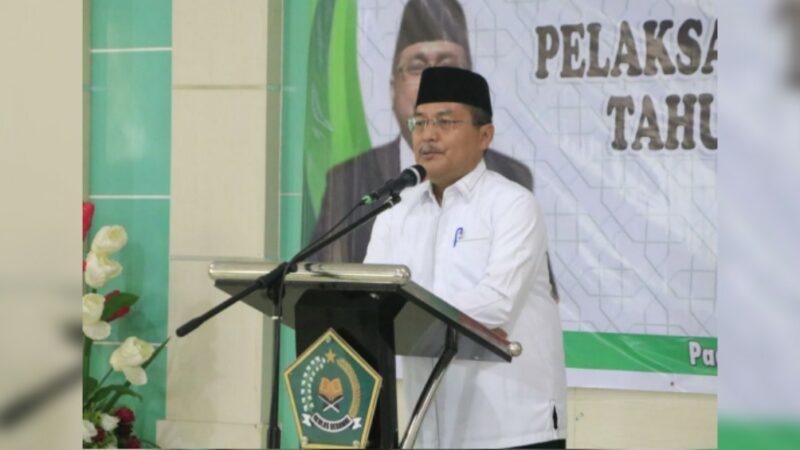 Kanwil Kementerian Agama (Kemenag) Sumatra Barat menggelar acara tasyakuran sukses penyelenggaraan ibadah haji pada Selasa (23/7/2024)