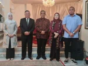 Anggota MPR RI asal Sumatra Barat (Sumbar), Andre Rosiade mendampingi Wakil Ketua MPR RI Ahmad Muzani bertemu Duta Besar (Dubes) Indonesia