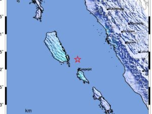 Gempabumi Tektonik M5,0 Guncang Kepulauan Mentawai