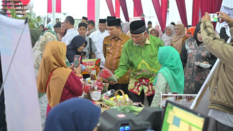 Gubernur Mahyeldi Resmikan Festival Merah Putih, Ada Program Subsidi Bunga untuk UMKM
