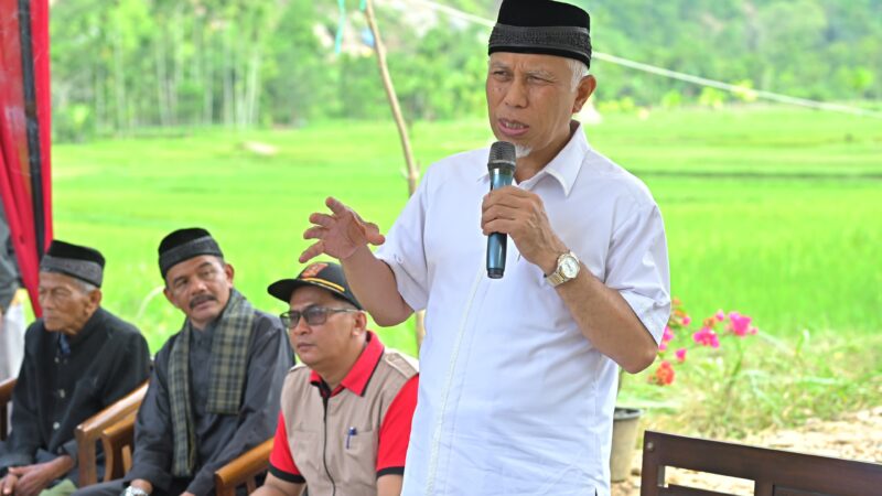 Usulan Buka Jalan Usaha Tani, Mahyeldi: Surati Melalui Pemkab