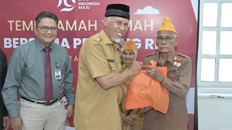 BI Sumbar Berikan Tali Asih Bagi 79 Veteran Pejuang Kemerdekaan