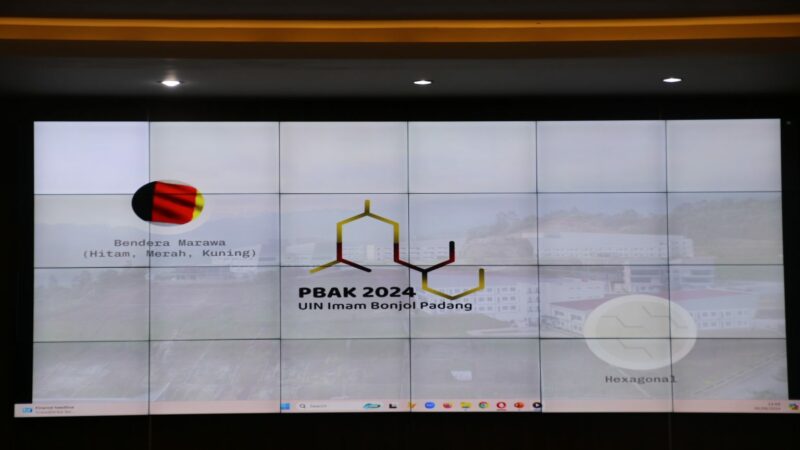 UIN Imam Bonjol Padang resmi meluncurkan logo PBAK dalam acara yang digelar di Gedung J, Kampus III Sungai Bangek.