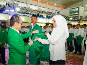 Sebanyak 3.453 mahasiswa baru UNAND mengikuti Bimbingan Kegiatan Kemahasiswaan dalam Tradisi Ilmiah (BAKTI) gelombang I pada Senin (5/8/2024).