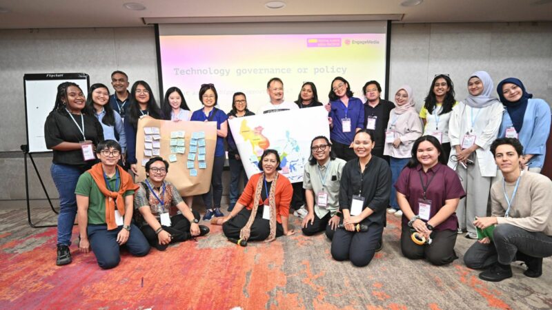 Mahasiswi Fakultas Hukum Universitas Muhammadiyah (UM) Sumatera Barat, Meisyifa Yosaliza mengikuti kegiatan Digital Rights Asia-Pasific