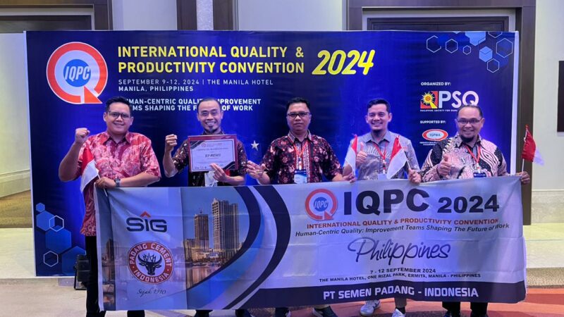 Mystaco, Tim Inovasi PT Semen Padang Raih Penghargaan Tertinggi di IQPC Filipina