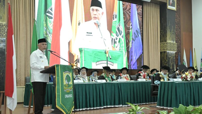 Dies Natalis ke 68, Gubernur Mahyeldi: Harapan Kami UNAND Terus Lahirkan Inovasi