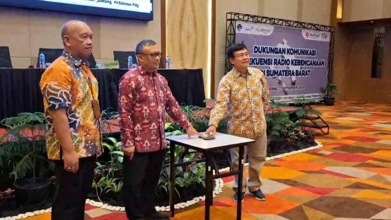 Balmon Padang Luncurkan Fasilitas Radio Tanggap Bencana di Sumbar