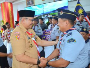 Pramuka Padang Terima Kunjungan Pengakap Daerah Perak Tengah Malaysia