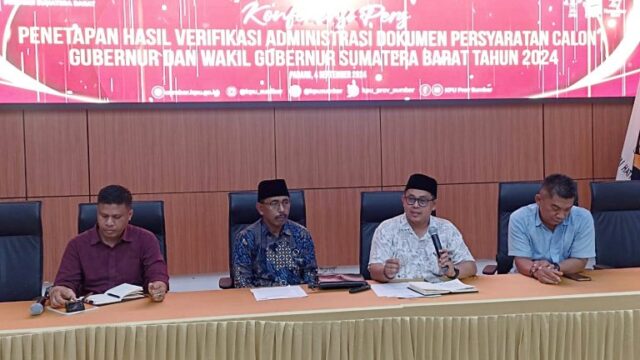 KPU Sumbar menyatakan bahwa syarat pencalonan dari dua paslon Gubernur dan Wakil Gubernur Sumatra Barat dinyatakan memenuhi syarat.