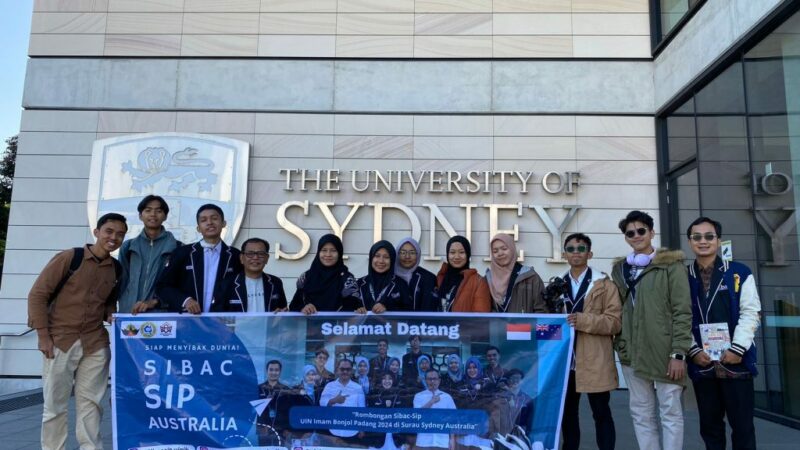 Peserta SIBac-sip 2024 UIN IB Padang Kunjungi Sejumlah Kampus Ternama di Sydney