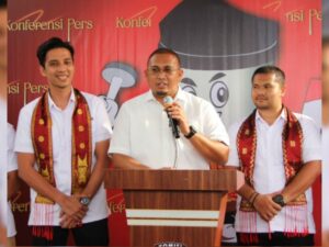 Pendaftaran pasangan calon (paslon) Riyanda Putra-Jeffry Hibatullah sebagai Calon Wali Kota-Calon Wakil Wali Kota  Sawahlunto periode