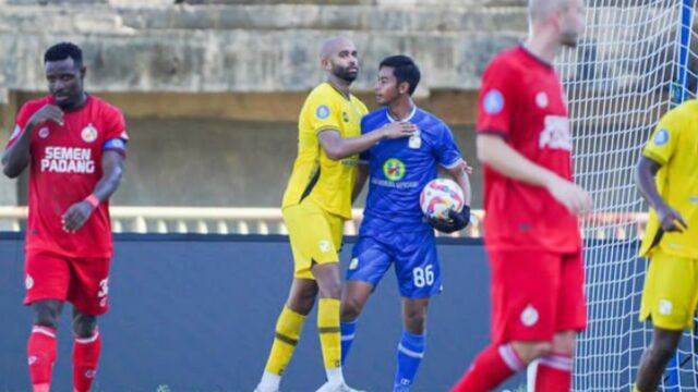 Semen Padang FC gagal meraih tiga poin dalam laga kandang di pekan kelima BRI Liga 1 saat menghadapi Barito Putra, Rabu (18/9/2024)