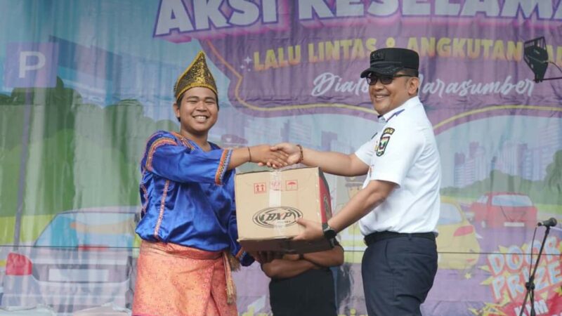 Dishub Sumbar Gelar Aksi Keselamatan Lalin dan Angkutan Jalan di Padang Panjang