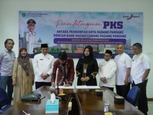 Layanan Keuangan Daerah, Bank Nagari Jalin Kerjasama dengan Pemko Padang Panjang