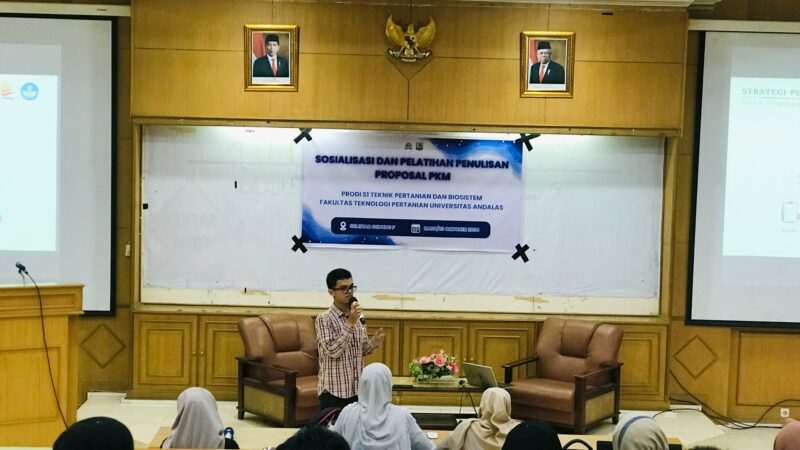 Departemen Teknik Pertanian dan Biosistem Adakan Pelatihan Penulisan Proposal PKM bagi Mahasiswa 2022