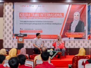 Fakultas Ekonomi UM Sumatera Barat mengadakan kuliah tamu internasional bertema “Peluang Kolaborasi Penelitian Internasional