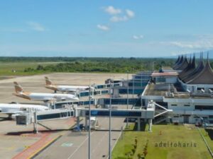 BPS mencatat kunjungan wisatawan mancanegara (wisman) ke Sumatra Barat melalui pintu masuk Bandara Internasional Minangkabau