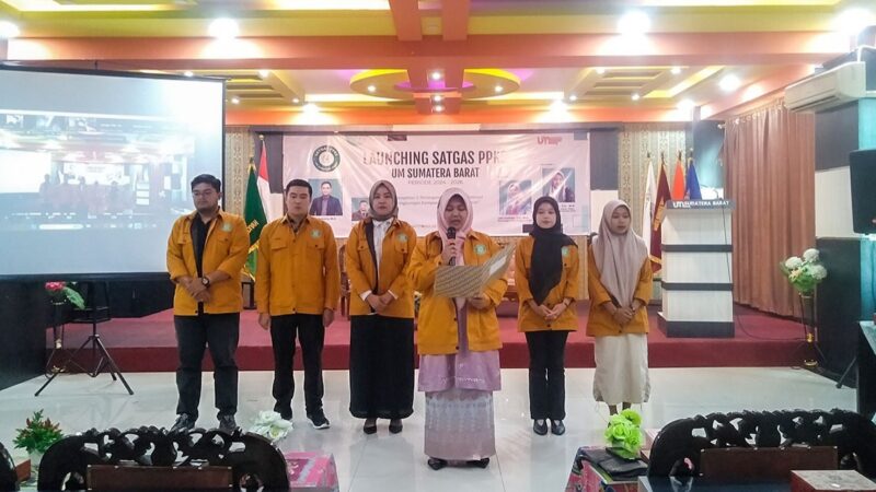 Universitas Muhammadiyah (UM) Sumatera Barat melaunching Satuan Tugas (Satgas) Pencengahan dan Penanganan Kekerasan Seksual (PPKS)