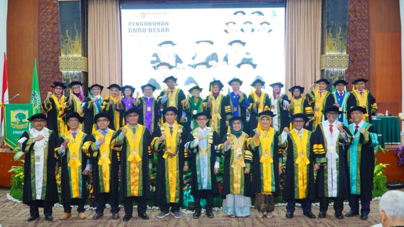 UNAND Kukuhkan 6 Guru Besar Baru dari FIB dan FMIPA
