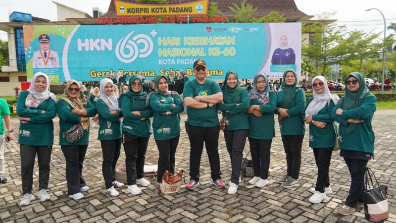 Ratusan ASN Pemko Padang Senam Bersama Peringati Puncak HKN ke 60