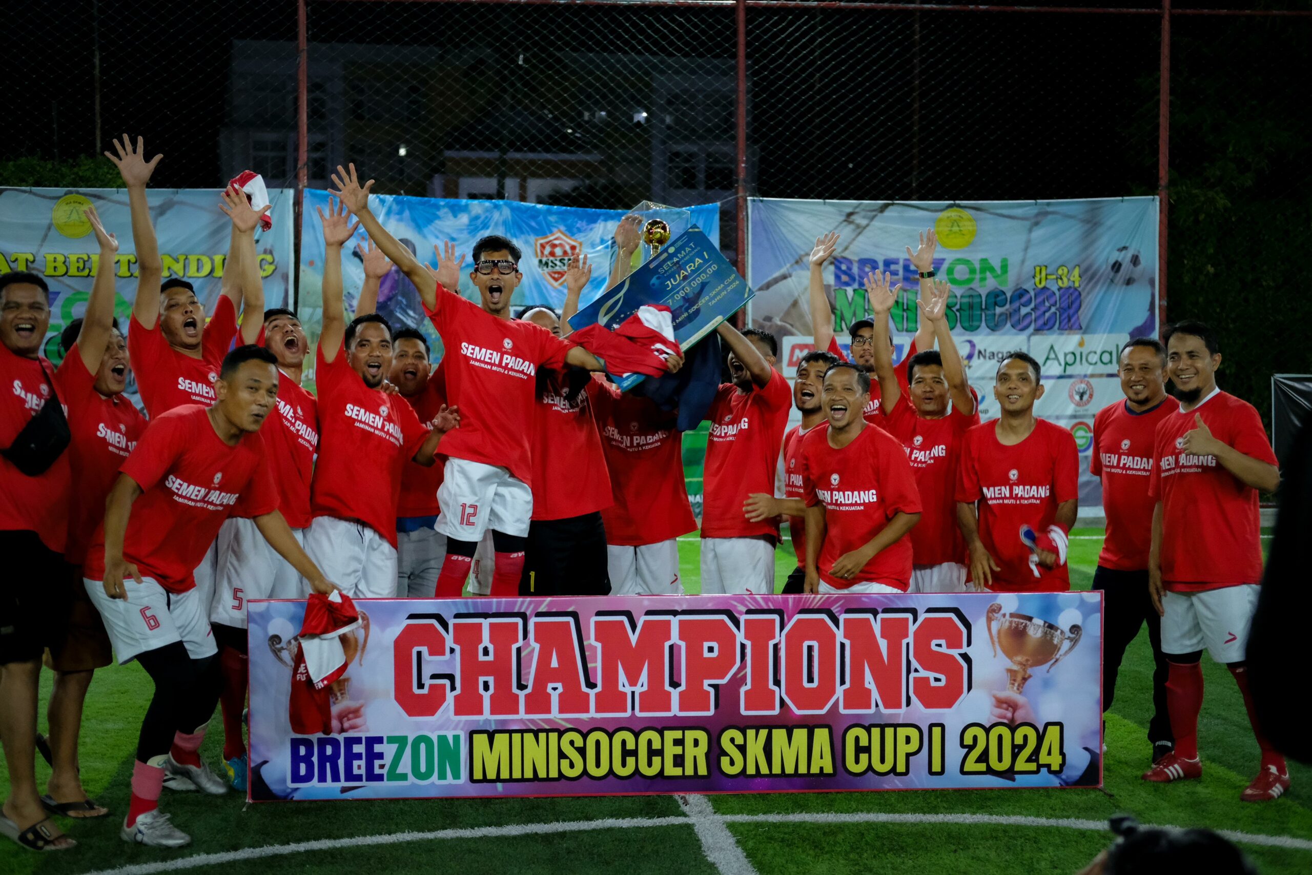 Tim Minisoccer Semen Padang Juara 1 Breezon Minisoccer SKMA I Cup Padang