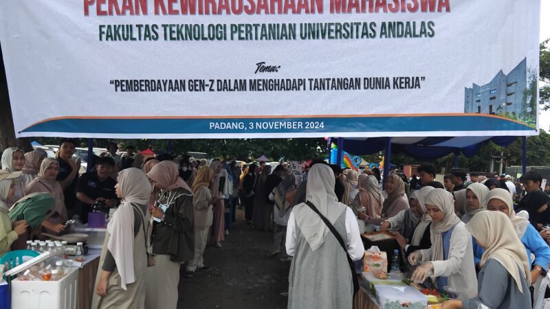 Mahasiswa Fateta Unand Berinovasi di Pekan Kewirausahaan Kreatif